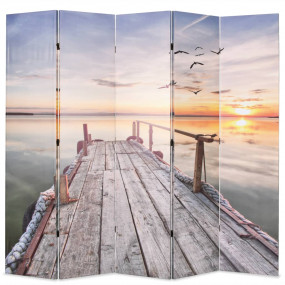 Folding Room Divider 78.7x66.9" Lake
