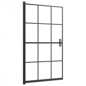 Shower Enclosure ESG 31.5"x55.1" Black