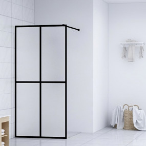 Walk-in Shower Screen Frosted Tempered Glass 31.5"x76.8...