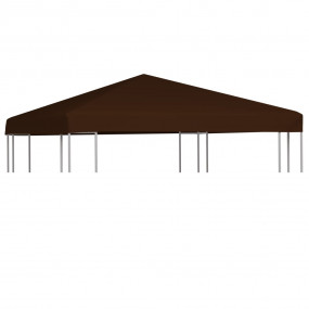 Gazebo Top Cover 9.1 oz/yd 9.8'x9.8' Brown
