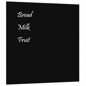 Wall-mounted Magnetic Board Black 23.6"x23.6"Tempered G...