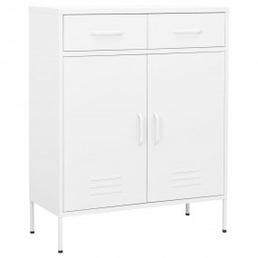 Storage Cabinet White 31.5"x13.8"x40" Steel