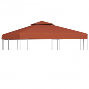 2-Tier Gazebo Top Cover 9.1 oz/yd 9.8'x9.8' Terracotta