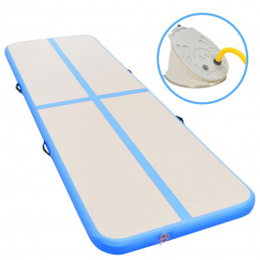 Inflatable Gymnastics Mat with Pump 196.8"x39.3"x3.9" P...