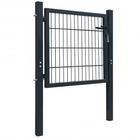 2D Fence Gate (Single) Anthracite Gray 41.7"x51.2"