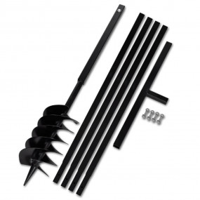 Ground Drill Handle 5.9" with Extension Tube 16'4" Stee...