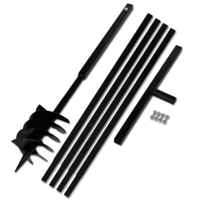 Ground Drill Handle 7.09" with Extension Tube 16'4" Ste...