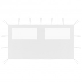 Gazebo Sidewall with Windows 13.1'x6.6' White