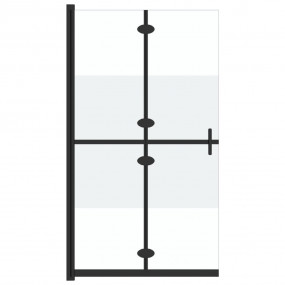 Foldable Walk-in Shower Wall Half Frosted ESG Glass 35....