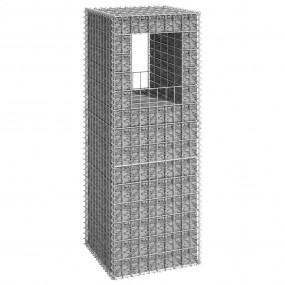 Gabion Basket Post 19.7"x19.7"x55.1" Iron