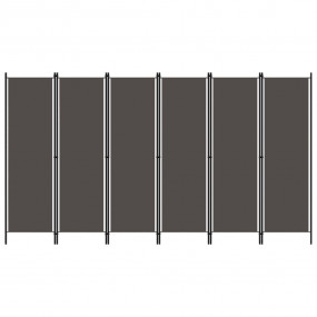 6-Panel Room Divider Anthracite 118.1"x70.9"