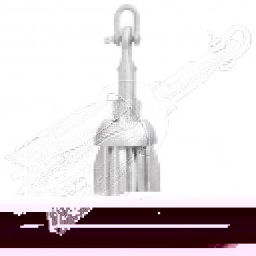 Folding Anchor Silver 1.5 lb Hot Dip Galvanized Cast Ir...