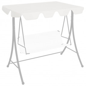 Replacement Canopy for Garden Swing White 74"/66.1"x57....