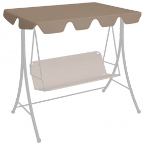 Replacement Canopy for Garden Swing Taupe 74"/66.1"x57....