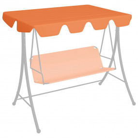 Replacement Canopy for Garden Swing Orange 59.1"/51.2"x...