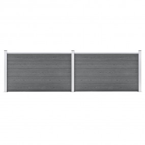 Garden Fence WPC 139"x41.7" Gray