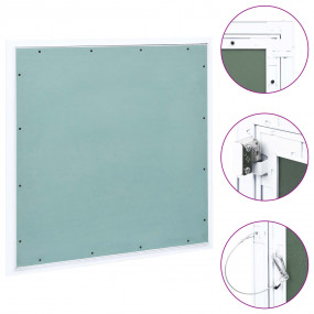 Access Panel with Aluminum Frame and Plasterboard 27.6"...