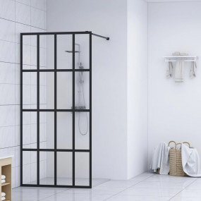 Walk-in Shower Screen Clear Tempered Glass 46.5"x74.8"
