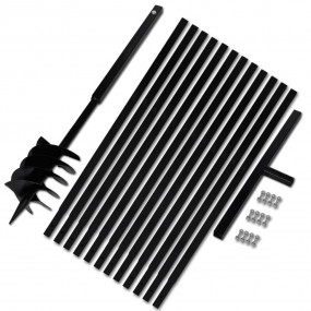 Ground Drill Handle 7.09" with Extension Tube 42'7" Ste...