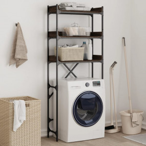 Washing Machine Shelf Brown Oak 26.4"x9.8"x64.2" Engine...