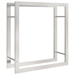 Firewood Rack 31.5"x11"x33.9" Stainless Steel