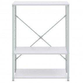 Microwave Cabinet White 23.6"x15.6"x31.3" Engineered Wo...
