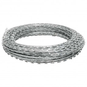 BTO-22 Concertina Razor Wire Galvanized Steel 492.1'