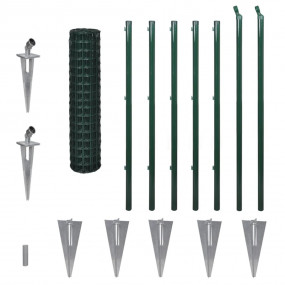 Euro Fence Steel 32.8'x3.9' Green