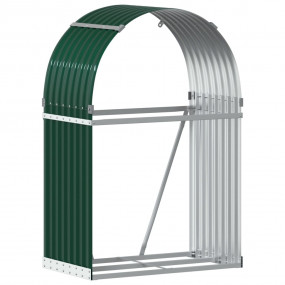 Log Holder Green 31.5"x17.7"x47.2" Galvanized Steel