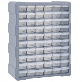 Multi-drawer Organizer with 60 Drawers 15"x6.3"x18.7"