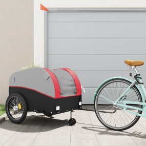 Bike Trailer Black and Red 99.2 lb Iron