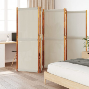 5-Panel Room Divider Light Gray 137.8"x70.9"