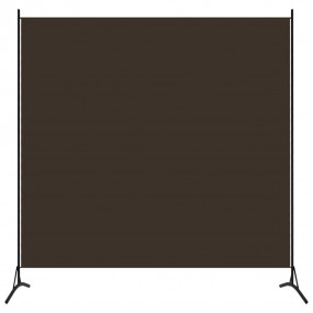 Room Divider Brown 68.9"x70.9" Fabric