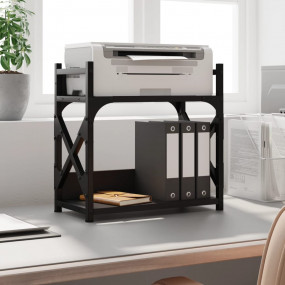 Printer Stand 2-Tier Black 15.7"x7.9"x15.7" Engineered ...