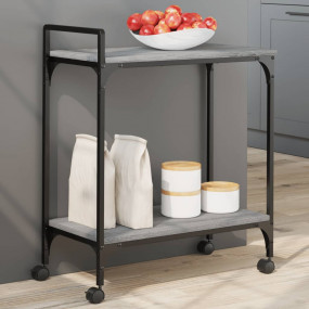 Kitchen Trolley Gray Sonoma 23.8"x12.2"x28.5" Engineere...