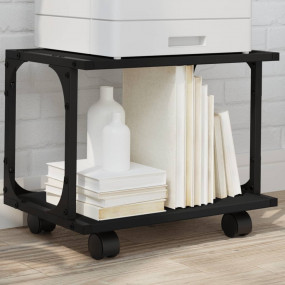 Printer Stand 2-Tier Black 16.1"x11"x13.2" Engineered W...