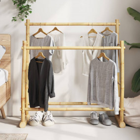 Clothes Rack 39.4"x11.8"x39.4" Bamboo