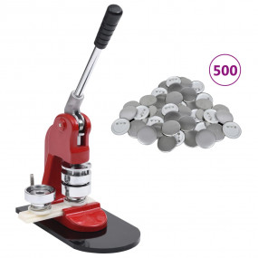 Badge Button Maker with 500 pcs Pinback Button Parts 1....