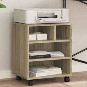 Printer Stand with Wheels Sonoma Oak 16.1"x12.6"x18.9"