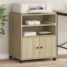 Printer Stand with Wheels Sonoma Oak 23.6"x18.9"x29.1"