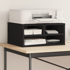 Printer Stand Black 19.3"x15.7"x8.9" Engineered Wood