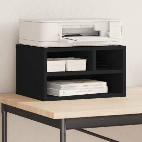 Printer Stand Black 15.7"x12.6"x8.9" Engineered Wood