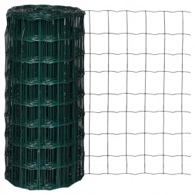 Euro Fence Steel 32.8ftx2.6ft Green