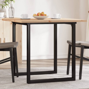 Dining Table O-Frame 31.5"x31.5"x29.7" Solid Wood Pine ...