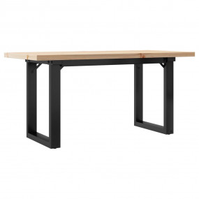 Coffee Table O-Frame 39.4"x19.7"x17.9" Solid Wood Pine ...