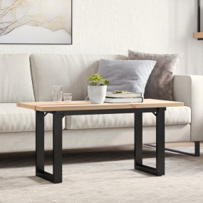 Coffee Table O-Frame 35.4"x15.7"x17.9" Solid Wood Pine ...