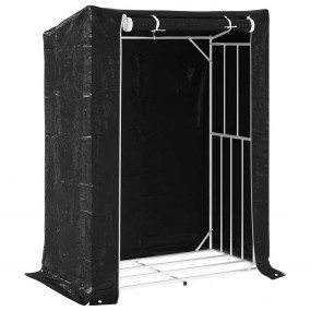 vidaxL Firewood Rack with Rain Cover 59.1"x31.5"x78.7" ...
