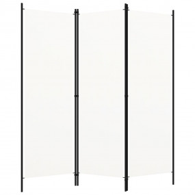 3-Panel Room Divider White 59.1"x70.9"