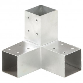 Post Connector Y Shape Galvanized Metal 2.80x2.80"