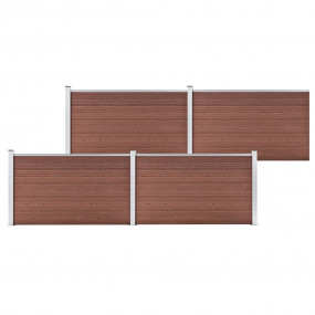 Garden Fence WPC 275.2"x41.7" Brown